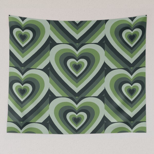 Item preview, GREEN HEART PATTERN designed and sold by Loona7.