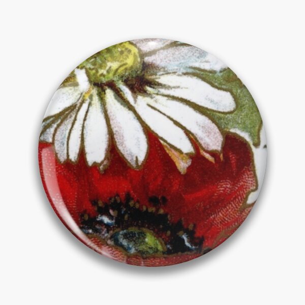 Item preview, Vintage Floral Daisies and Poppies designed and sold by SaraValor.