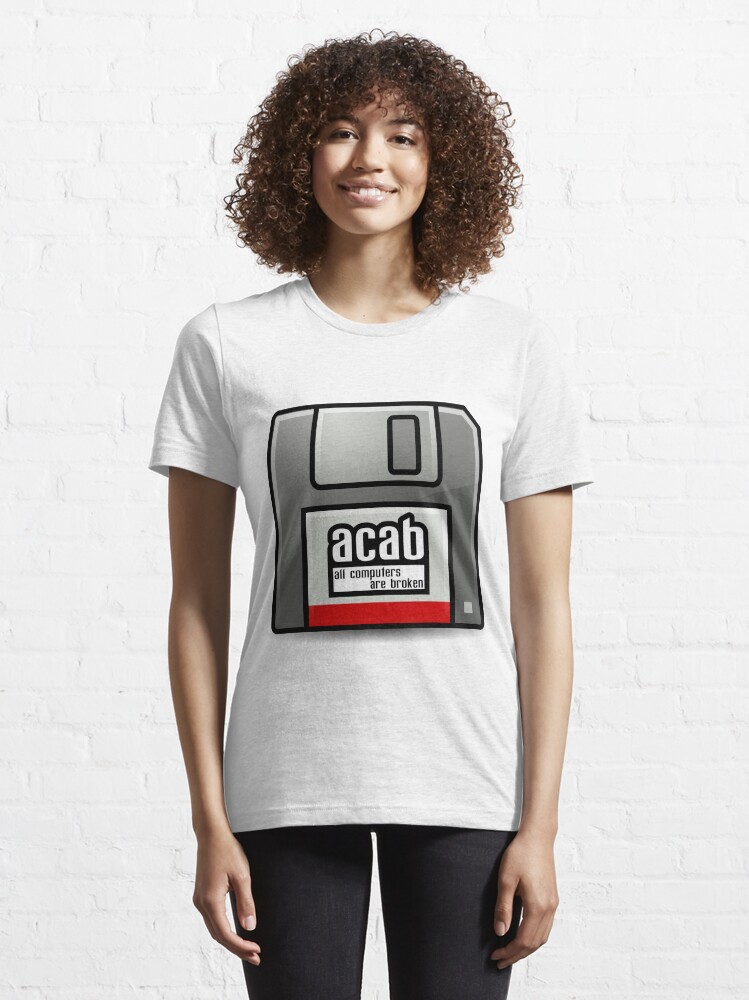 Thumbnail 6 von 7, Essential T-Shirt, ACAB - All computers are broken designt und verkauft von dynamitfrosch.