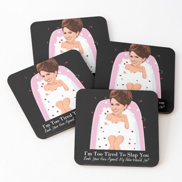 Item preview, I'm too tired to slap you. Bash your face against my palm would ya? Karen Walker designed and sold by Tassie-Tiger.