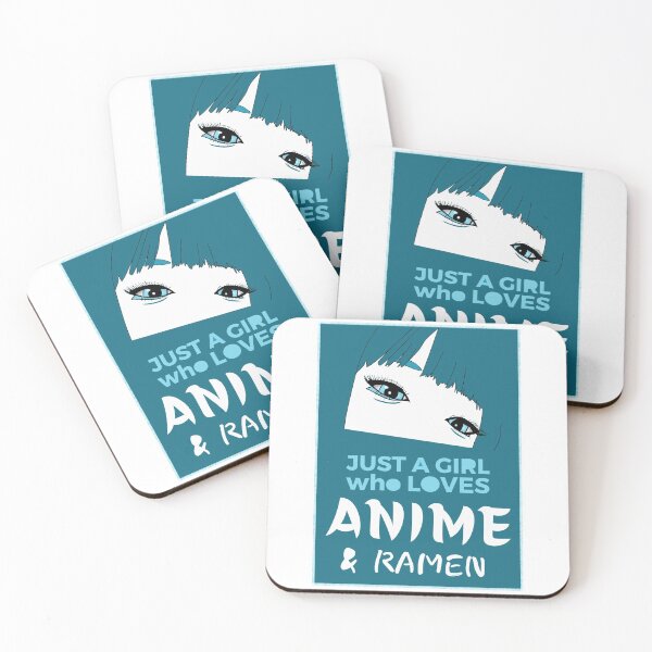 Item preview, Just A Girl Who Loves Anime And Ramen designed and sold by ViewerEqualsPhoton.
