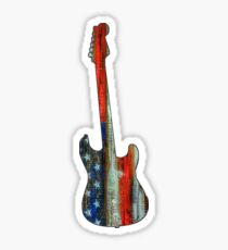 Pegatina Estados Unidos Merica America Estados Unidos Guitarra