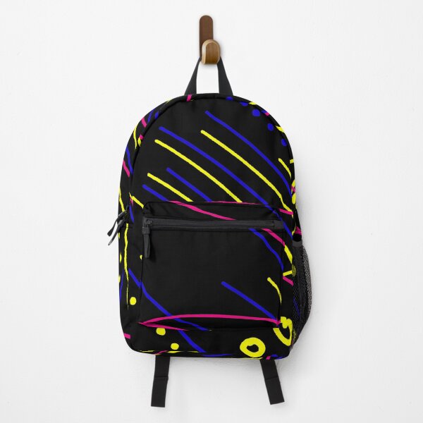 Item preview, Funky Festive Zig Zag Abstract Art Pattern on Black designed and sold by that5280lady.