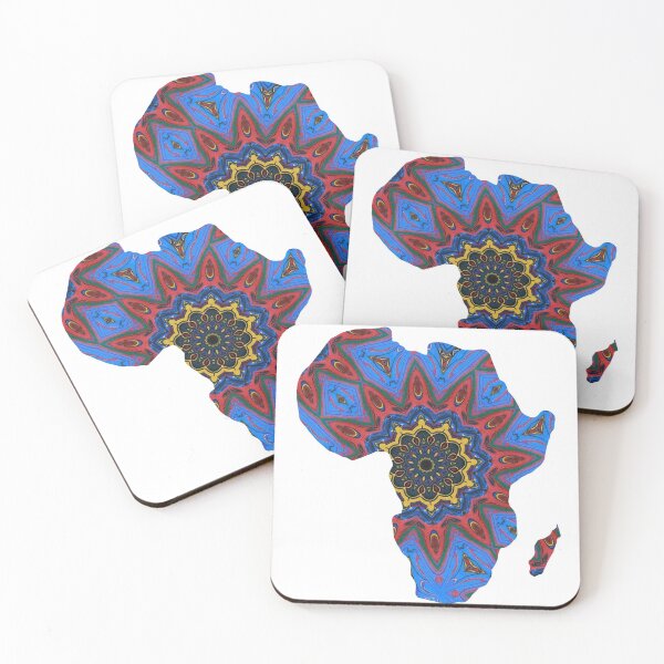 Item preview, African Continent with Ankara Print -  Colorful Patterns. designed and sold by NaniniDesigns.
