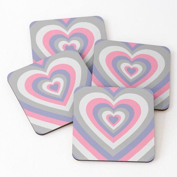 Item preview, PINK SILVER PASTEL HEART PATTERN designed and sold by Loona7.