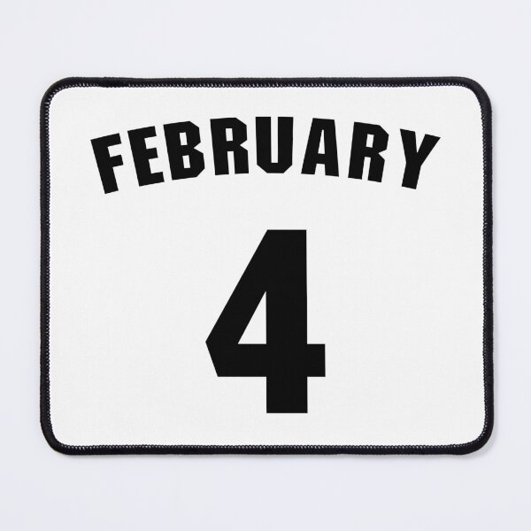 Item preview, Date of birth 4 February birthday gift sport design designed and sold by Panya-Design.