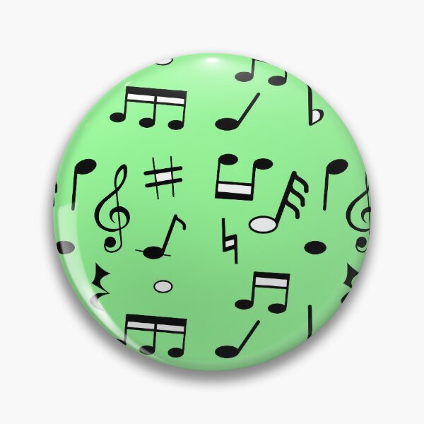 Item preview, Music Symbols Design against a Green Tint Background designed and sold by ThisNThatImages.