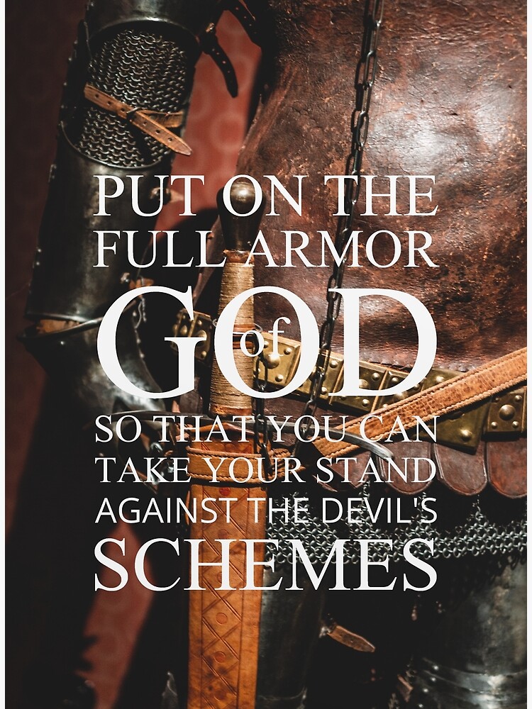 put-on-the-full-armor-of-god-poster-by-eternal-life-redbubble