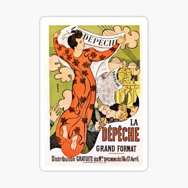 Item preview, Vintage francés belle époque periódico de Art nouveau designed and sold by aapshop.
