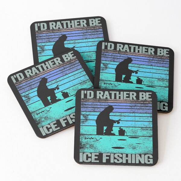 Item preview, I'd rather be Ice Fishing Retro Vintage  designed and sold by RenCustomCrews.