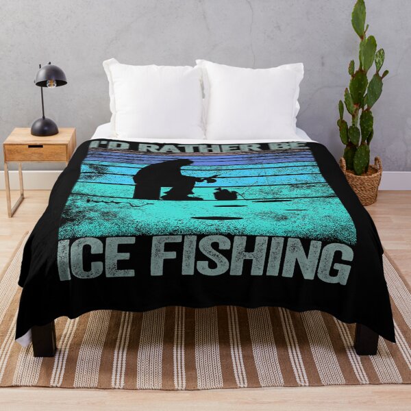 Item preview, I'd rather be Ice Fishing Retro Vintage designed and sold by RenCustomCrews.