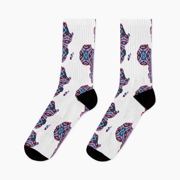 Item preview, African Continent with Ankara Print -  Colorful Patterns. designed and sold by NaniniDesigns.