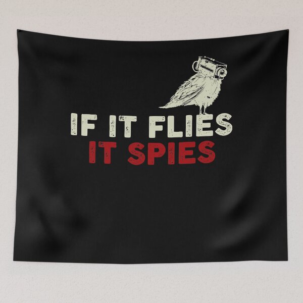 Item preview, If It Flies It Spies Conspiracy Theory Birds Are Not Real designed and sold by RenCustomCrews.