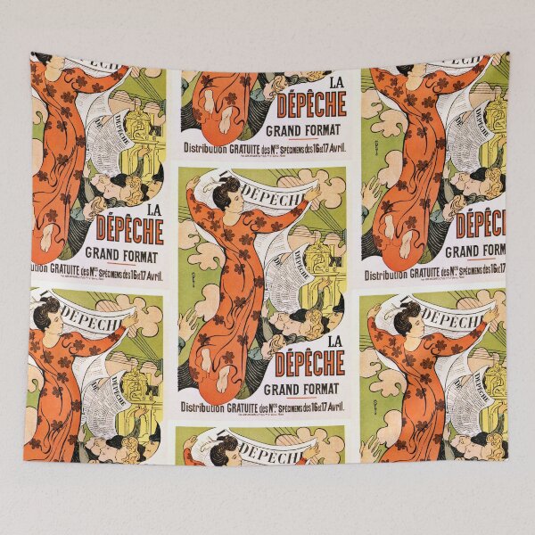 Item preview, Vintage French belle époque Art nouveau newspaper  designed and sold by aapshop.