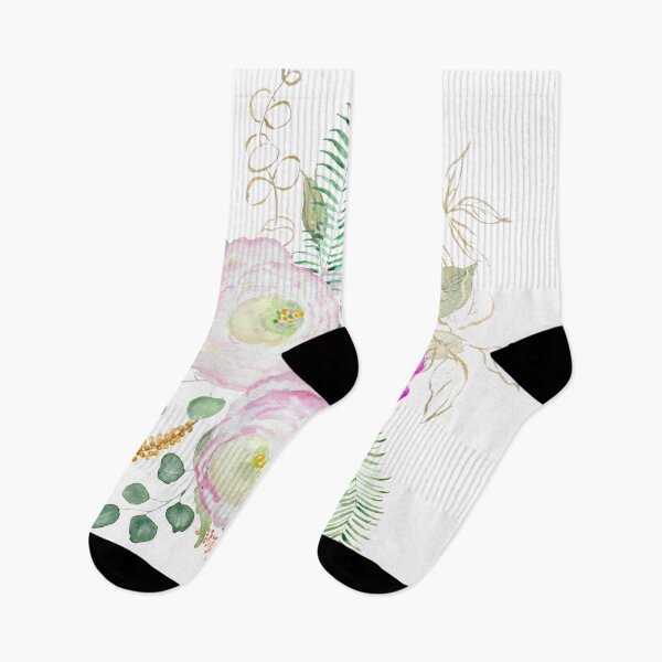 Item preview, hand painted pink eustoma flowers watercolor  designed and sold by ColorandColor.