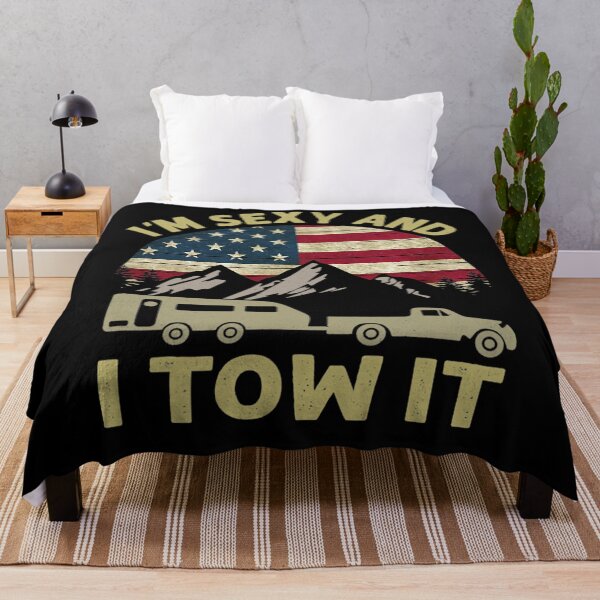 Item preview, I'm Sexy And I Tow It American Flag Caravan Camping American designed and sold by RenCustomCrews.