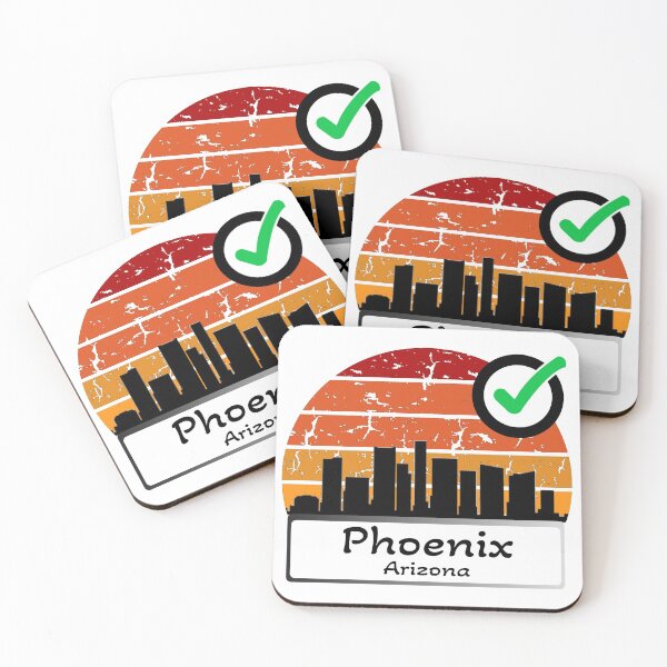 Item preview, phoenix arizona united states of america Skyline vintage2 designed and sold by WhereIsTravis.