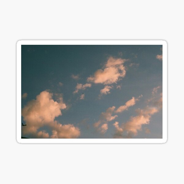 sun-kissed clouds - 35mm Sticker