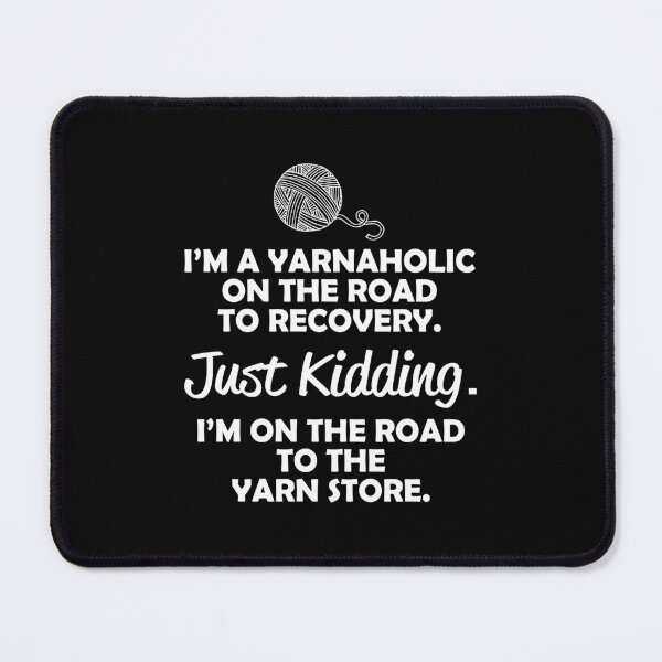 Item preview, Recovering Yarnaholic-funny gift idea for people who knit designed and sold by BRtisticDesigns.