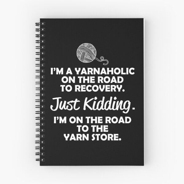 Item preview, Recovering Yarnaholic-funny gift idea for people who knit designed and sold by BRtisticDesigns.