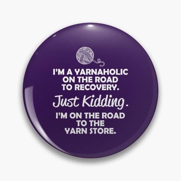Item preview, Recovering Yarnaholic-funny gift idea for people who knit designed and sold by BRtisticDesigns.