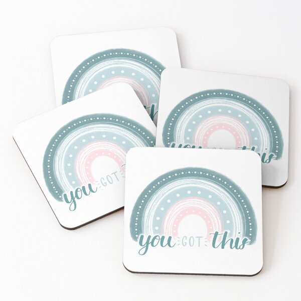 Item preview, You Got This Pink & Teal Rainbow designed and sold by Mint & Magnolia Design.