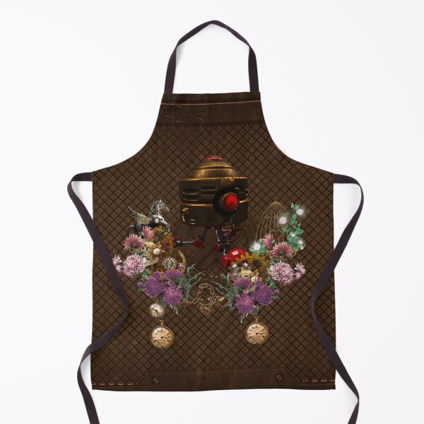 Item preview, Steampunk, little robot with flowers designed and sold by nicky2342.