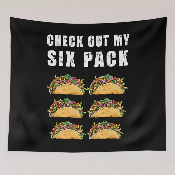 Item preview, Check Out My Six Pack Tacos - Funny Gym designed and sold by Fabvity.