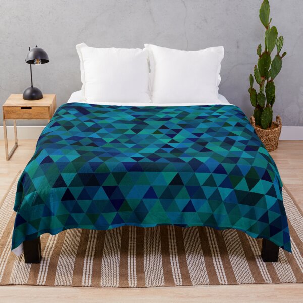 Item preview, Blue Ocean Triangle Pattern Purple Design designed and sold by DeYoungFashion.
