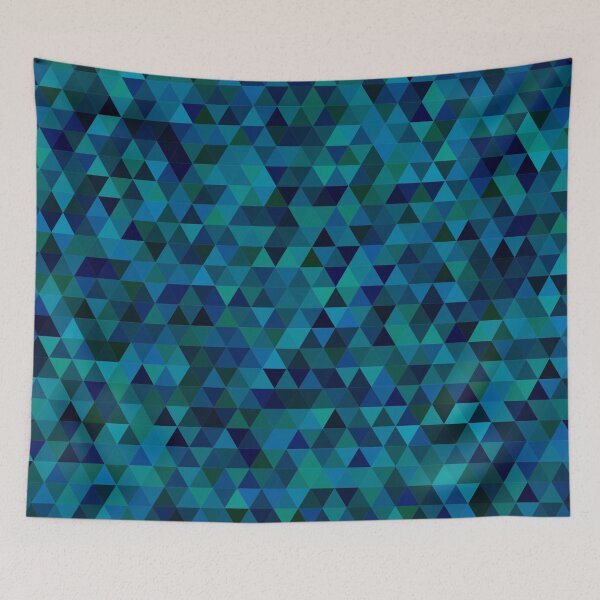 Item preview, Blue Ocean Triangle Pattern Purple Design designed and sold by DeYoungFashion.