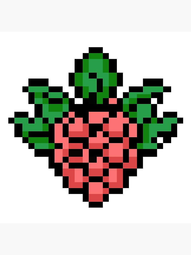 "Raspberry Pixel Art " Poster for Sale by JakobitzCo Redbubble