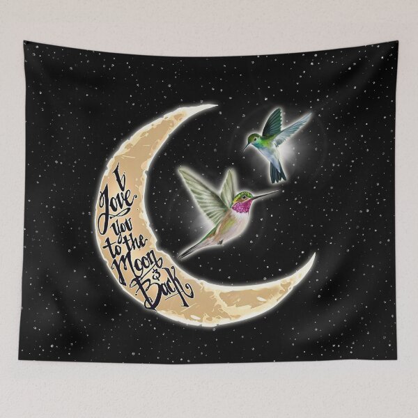 Item preview, Love Hummingbirds To The Moon designed and sold by AletacStore.
