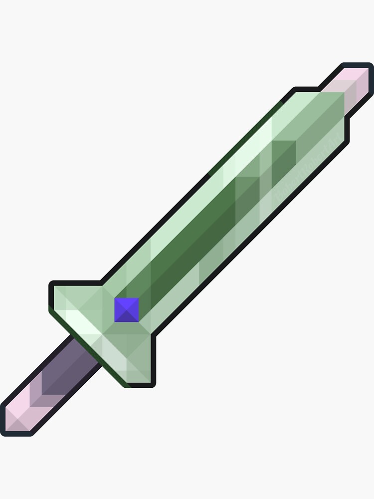 "Terraria Tungsten Short Sword" Sticker for Sale by BobertRobertArt