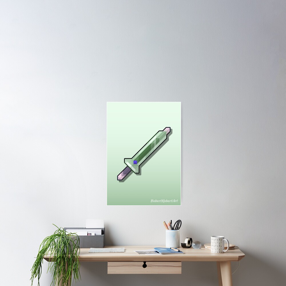 "Terraria Tungsten Short Sword" Poster for Sale by BobertRobertArt