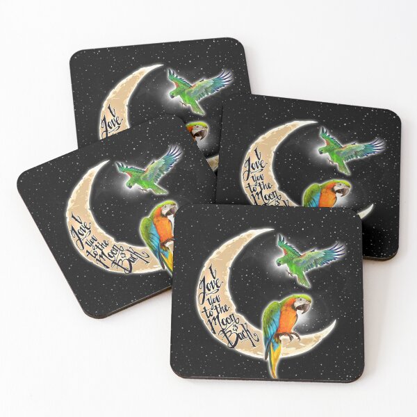 Item preview, Love Parrots To The Moon designed and sold by AletacStore.