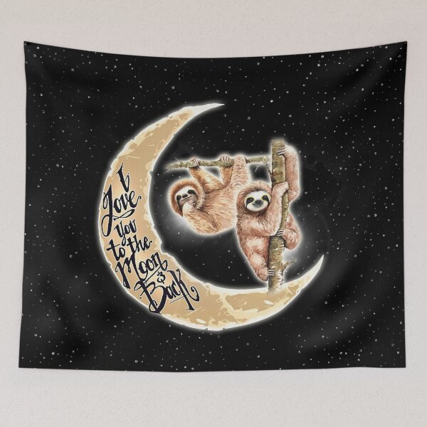 Item preview, Love Sloth To The Moon designed and sold by AletacStore.