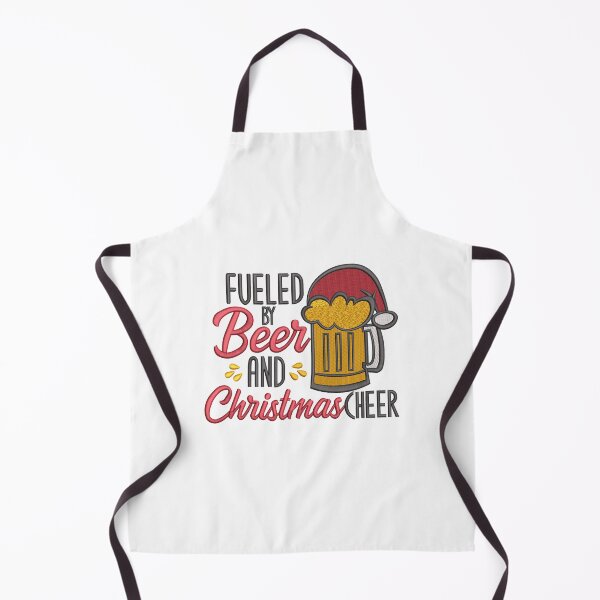 Item preview, Fueled By Beer And Christmas Cheer Embroidery designed and sold by Cre8iveSkill.