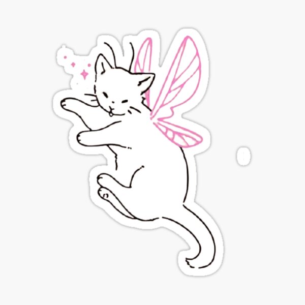 Aesthetic Fairy Cat Sticker