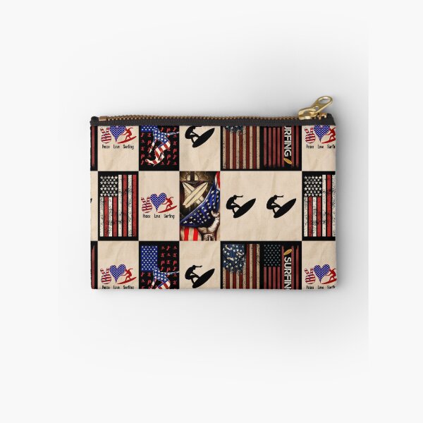 Item preview, Surfing Vintage USA Flag  designed and sold by AletacStore.