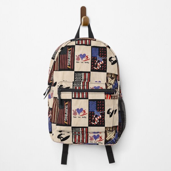 Item preview, Surfing Vintage USA Flag designed and sold by AletacStore.