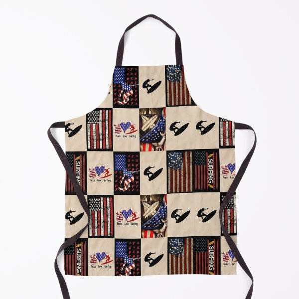 Item preview, Surfing Vintage USA Flag designed and sold by AletacStore.