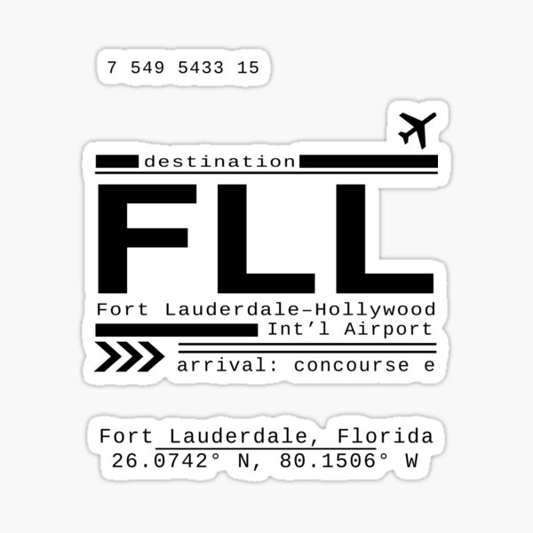 Item preview, FLL Fort Lauderdale, Florida Airport Call Letters designed and sold by Leah Biernacki.