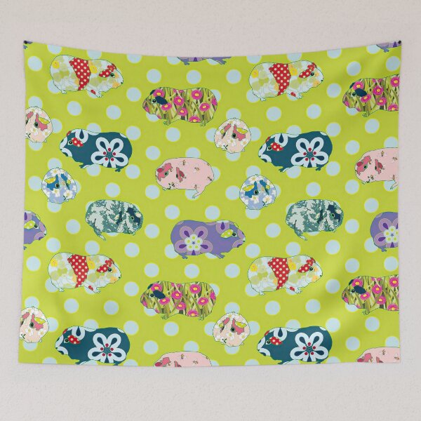 Item preview, Colorful Guinea Pigs On Polkadot designed and sold by WillaldShop.