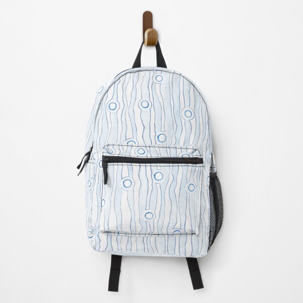 Item preview, Softness pattern Blue Wavy lines and circles designed and sold by IrinaIkar.
