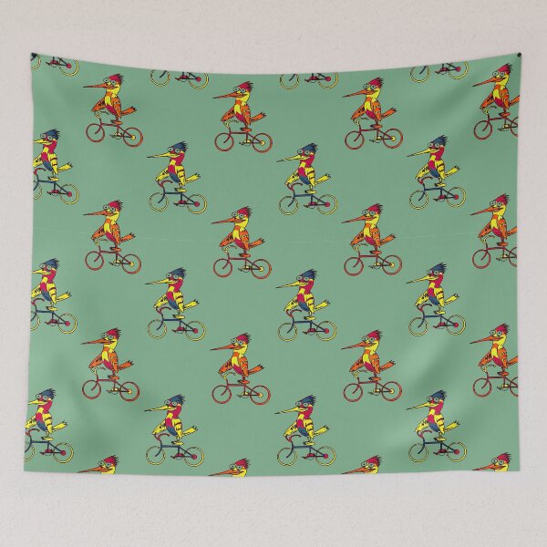 Item preview, Funny Bird Riding Bicycle  designed and sold by WillaldShop.