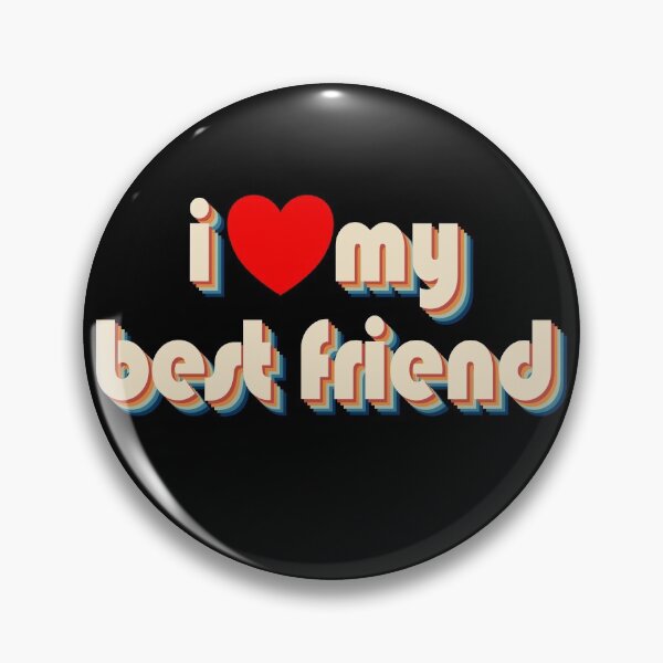 Item preview, I Love My Best Friend Red Heart Retro I Love My Best Friend Gear designed and sold by DynamicDesign.