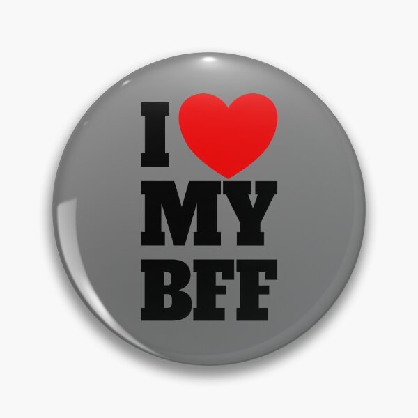 Item preview, I Love My BFF Red Heart Best Friends Forever I Love My BFF Gear designed and sold by DynamicDesign.