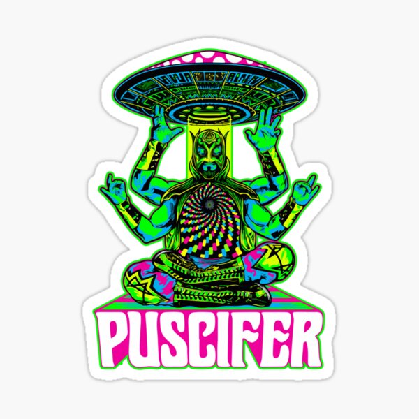 Alien Spaceship Puscifer Sticker