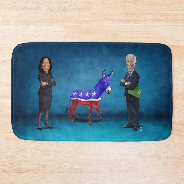 Item preview, Joe Biden and Kamala Harris with the Democrat Donkey designed and sold by rob art | illustration.
