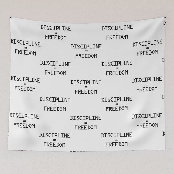 Item preview, Discipline Equals Freedom - Navy Seal Workout Motivation (White Edition)   designed and sold by TMFApparelU.